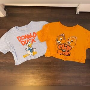 Disney Character Cropped Tshirts